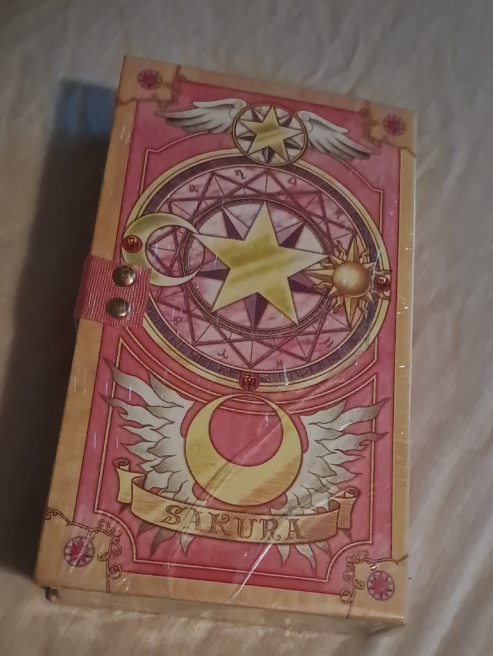 *SAKURA*Card Captor*Pink Star TAROT/Journal Box*ANIME*Small Crack Bottom